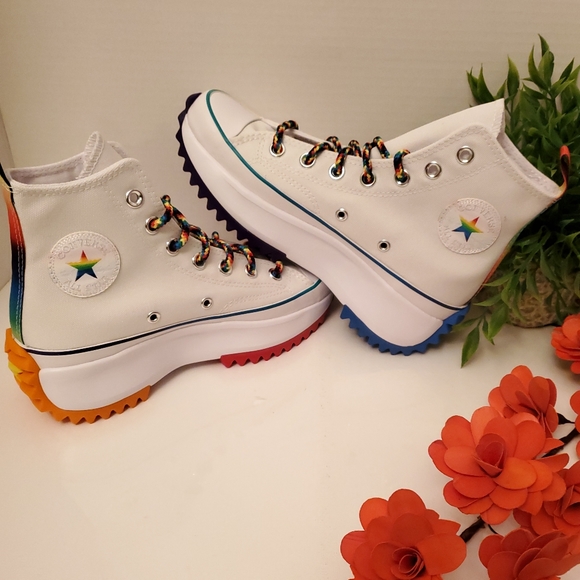 Converse Run Star Hike Hi "PRIDE" Platform Women's Sz: 5 /170824C - Picture 7 of 16